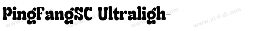 PingFangSC Ultraligh字体转换